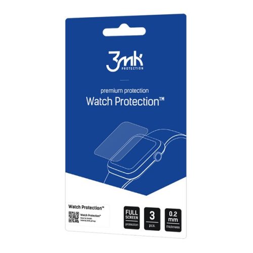 3MK WATCH PROTECTION kijelzővédő fólia 3db (full screen, ultravékony, 0.2mm, PET) ÁTLÁTSZÓ