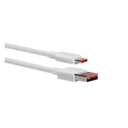   XIAOMI adatkábel (USB - Type-C, 6A, PD gyorstöltő, 100cm) FEHÉR