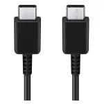 SAMSUNG hálózati töltő Type-C aljzat (15W, gyorstöltő + Type-C kábel) FEKETE