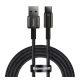BASEUS TUNGSTEN GOLD adatkábel (USB - Type-C, 100W, gyorstöltő, törésgátló, 200cm) FEKETE