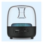 DEVIA bluetooth hordozható hangszóró (v5.0, 5W,/microSD kártyaolvasó, FM rádió, LED világítás) FEKETE