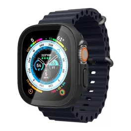   SPIGEN THIN FIT 360 műanyag óra keret (ütésállóság, 360° védelem + üveg) FEKETE
