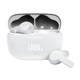   JBL WAVE 200 bluetooth fülhallgató SZTEREO (v5.0, TWS, cseppálló, mélyhang kiemelés + töltőtok) FEHÉR