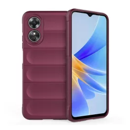   Szilikon telefonvédő (ütésállóság, kameravédő, 3D) BORDÓ