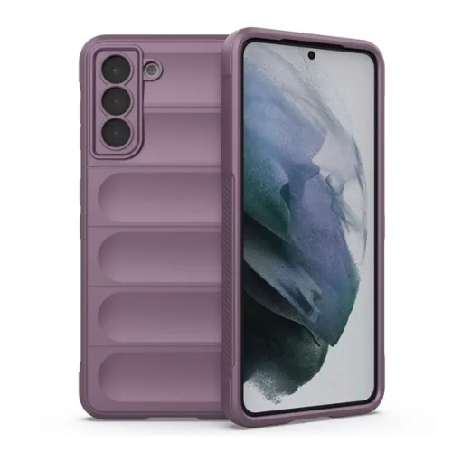 Szilikon telefonvédő (ütésállóság, kameravédő, 3D) LILA
