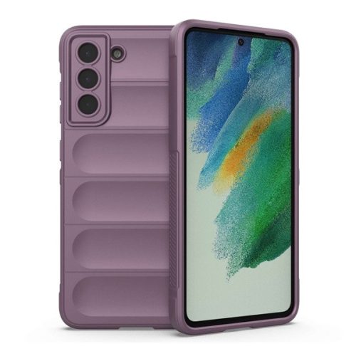 Szilikon telefonvédő (ütésállóság, kameravédő, 3D) LILA