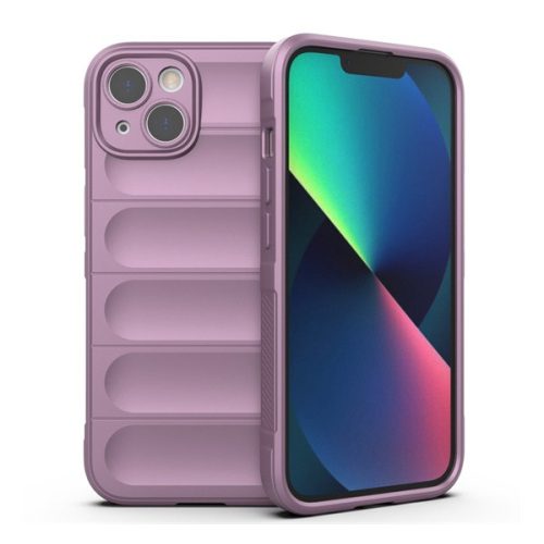 Szilikon telefonvédő (ütésállóság, kameravédő, 3D) LILA