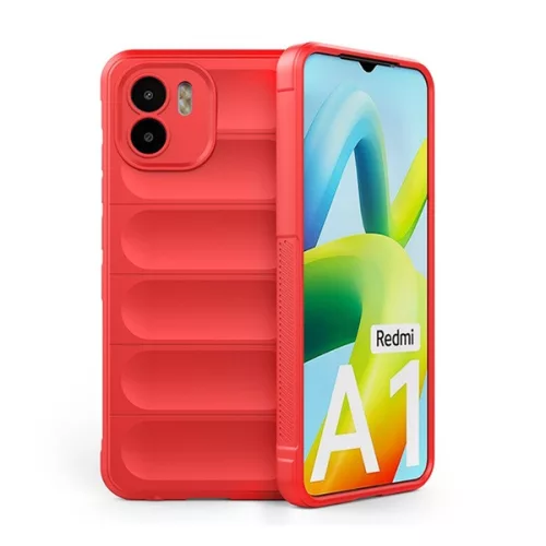 Szilikon telefonvédő (ütésállóság, kameravédő, 3D) PIROS