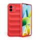 Szilikon telefonvédő (ütésállóság, kameravédő, 3D) PIROS