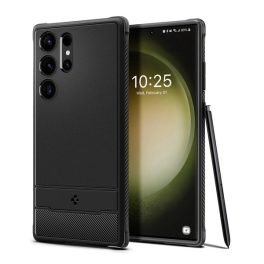 SPIGEN RUGGED ARMOR szilikon telefonvédő (ütésállóság, légpárnás sarok, karbon minta) FEKETE   SPIGEN RUGGED ARMOR szilikon telefonvédő (ütésállóság, légpárnás sarok, karbon minta) FEKETE