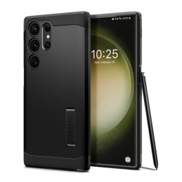   SPIGEN TOUGH ARMOR szilikon telefonvédő (ütésállóság, kitámasztó) FEKETE