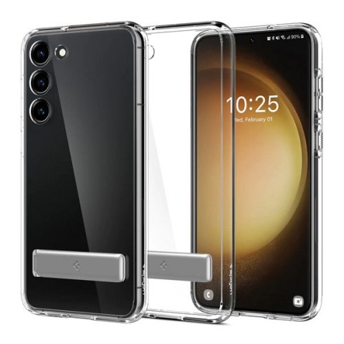 SPIGEN ULTRA HYBRID S műanyag telefonvédő (ütésállóság, légpárnás keret, kitámasztó) ÁTLÁTSZÓ