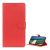 Tok álló, bőr hatású (FLIP, oldalra nyíló, asztali tartó, prémium) PIROS