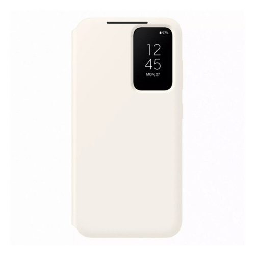 SAMSUNG tok álló (aktív FLIP, oldalra nyíló, Smart View Cover) KRÉM