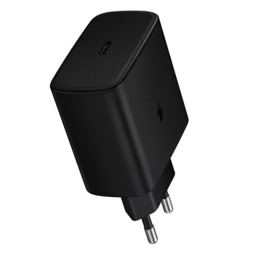 SAMSUNG hálózati töltő Type-C aljzat (45W, PD gyorstöltő 2.0) FEKETE