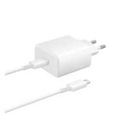   SAMSUNG hálózati töltő Type-C aljzat (45W, PD gyorstöltő 2.0 + 180cm Type-C kábel) FEHÉR