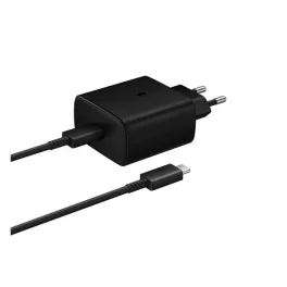   SAMSUNG hálózati töltő Type-C aljzat (45W, PD gyorstöltő 2.0 + Type-C kábel) FEKETE