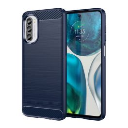 Szilikon telefonvédő (ütésállóság, légpárnás sarok, szálcsiszolt, karbon minta) SÖTÉTKÉK   Szilikon telefonvédő (ütésállóság, légpárnás sarok, szálcsiszolt, karbon minta) SÖTÉTKÉK