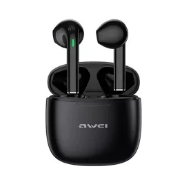   AWEI T26 PRO bluetooth fülhallgató SZTEREO (v5.3, TWS, aktív zajszűrő, vízálló + töltőtok) FEKETE