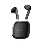 AWEI T26 PRO bluetooth fülhallgató SZTEREO (v5.3, TWS, aktív zajszűrő, vízálló + töltőtok) FEKETE
