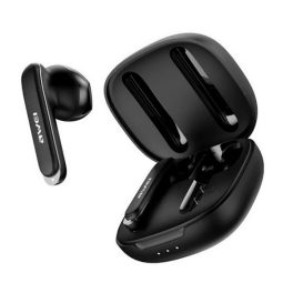   AWEI T66 bluetooth fülhallgató SZTEREO (v5.3, TWS, mikrofon, vízálló, aktív zajszűrő + töltőtok) FEKETE