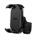 AWEI X29 kerékpáros telefontartó (kormányra rögzíthető, 360°, karbon minta, 4.7 - 6.7" méret) FEKETE