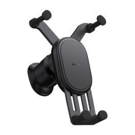   BASEUS autós tartó (szellőzőre, gravitációs, 15W, wireless, 5.4-6.7" méret) FEKETE
