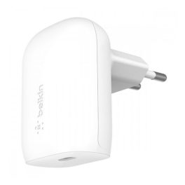   BELKIN BOOST CHARGE hálózati töltő Type-C aljzat (30W, PD gyorstöltő) FEHÉR