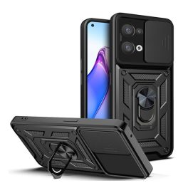 Defender szilikon telefonvédő (ütésállóság, tartógyűrű, kameravédő) FEKETE   Defender szilikon telefonvédő (ütésállóság, tartógyűrű, kameravédő) FEKETE