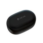 DEVIA JOY A6 bluetooth fülhallgató SZTEREO (v5.0, TWS, mikrofon, extra mini + töltőtok) FEKETE
