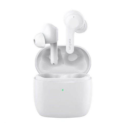 EARFUN AIR bluetooth fülhallgató SZTEREO (v5.0, TWS, mikrofon, zajszűrő, IPX7 vízálló + töltőtok) FEHÉR