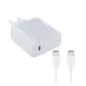 HUAWEI HW-200325EPO hálózati töltő Type-C aljzat (65W, PD gyorstöltő + Type-C kábel) FEHÉR