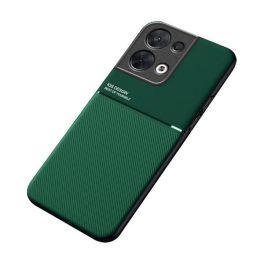 Szilikon telefonvédő (ütésállóság, mágneses, bőr hatású hátlap, csíkos) SÖTÉTZÖLD   Szilikon telefonvédő (ütésállóság, mágneses, bőr hatású hátlap, csíkos) SÖTÉTZÖLD