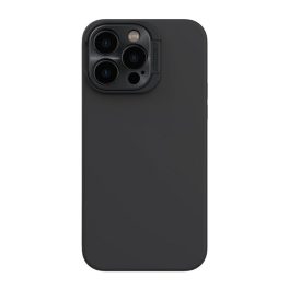 NILLKIN LENSWING MAGNETIC műanyag telefonvédő (matt, mikrofiber plüss belső, kameravédő, MagSafe) FEKETE   NILLKIN LENSWING MAGNETIC műanyag telefonvédő (matt, mikrofiber plüss belső, kameravédő, MagSafe) FEKETE