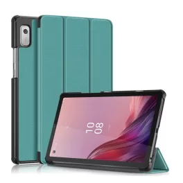   Tok álló, bőr hatású (aktív FLIP, oldalra nyíló, TRIFOLD, asztali tartó) SÖTÉTZÖLD
