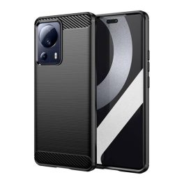 Szilikon telefonvédő (ütésállóság, légpárnás sarok, szálcsiszolt, karbon minta) FEKETE   Szilikon telefonvédő (ütésállóság, légpárnás sarok, szálcsiszolt, karbon minta) FEKETE