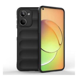 Szilikon telefonvédő (ütésállóság, kameravédő, 3D) FEKETE   Szilikon telefonvédő (ütésállóság, kameravédő, 3D) FEKETE