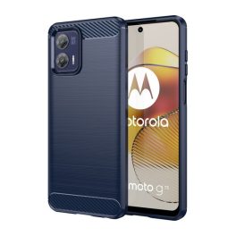 Szilikon telefonvédő (ütésállóság, légpárnás sarok, szálcsiszolt, karbon minta) SÖTÉTKÉK   Szilikon telefonvédő (ütésállóság, légpárnás sarok, szálcsiszolt, karbon minta) SÖTÉTKÉK