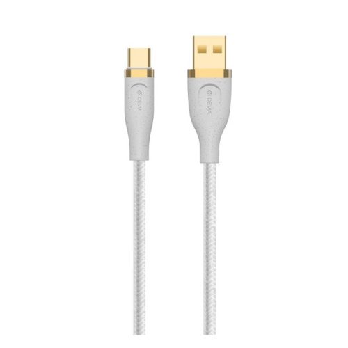 DEVIA STAR adatkábel (USB - Type-C, 2.4A, gyorstöltő, 150cm) FEHÉR