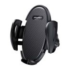 AWEI X38 autós tartó (szellőzőre, automata, karbon minta, 4-6.8" méret) FEKETE