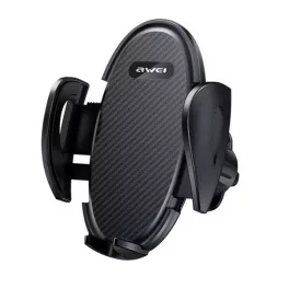   AWEI X38 autós tartó (szellőzőre, automata, karbon minta, 4-6.8" méret) FEKETE
