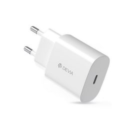 DEVIA SMART hálózati töltő Type-C aljzat (25W, PD gyorstöltő) FEHÉR   DEVIA SMART hálózati töltő Type-C aljzat (25W, PD gyorstöltő) FEHÉR