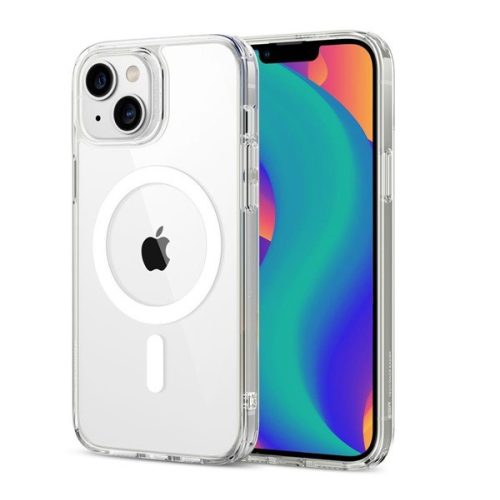 ESR CH HALOLOCK szilikon telefonvédő (ütésállóság, légpárnás sarok, MagSafe) ÁTLÁTSZÓ