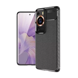   Szilikon telefonvédő (ütésállóság, légpárnás sarok, karbon minta) FEKETE