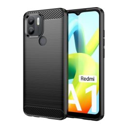 Szilikon telefonvédő (ütésállóság, légpárnás sarok, szálcsiszolt, karbon minta) FEKETE   Szilikon telefonvédő (ütésállóság, légpárnás sarok, szálcsiszolt, karbon minta) FEKETE