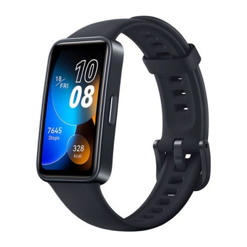 HUAWEI Band 8 bluetooth okoskarkötő (aktivitásmérő, pulzusmérő, hívásjelzés, vízálló, 100 sport mód) FEKETE