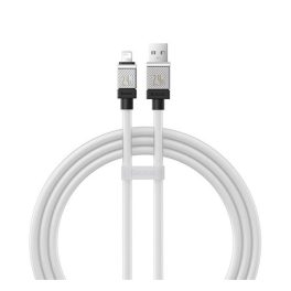 BASEUS COOLPLAY adatkábel (USB - lightning, 2.4A, gyorstöltő, 100cm, törésgátló) FEHÉR   BASEUS COOLPLAY adatkábel (USB - lightning, 2.4A, gyorstöltő, 100cm, törésgátló) FEHÉR