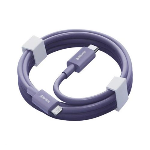 BASEUS SUPERIOR adatkábel (Type-C - lightning, 20W, PD gyorstöltő, törésgátló, 100cm) LILA