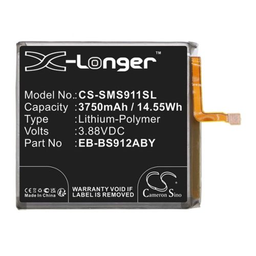 CAMERON SINO Li-Polymer akku (3.88V/3750mAh, Samsung EB-BS912ABY kompatibilis) FEKETE