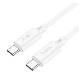   HOCO X88 adatkábel (Type-C - Type-C, 60W, PD gyorstöltő, 100cm) FEHÉR
